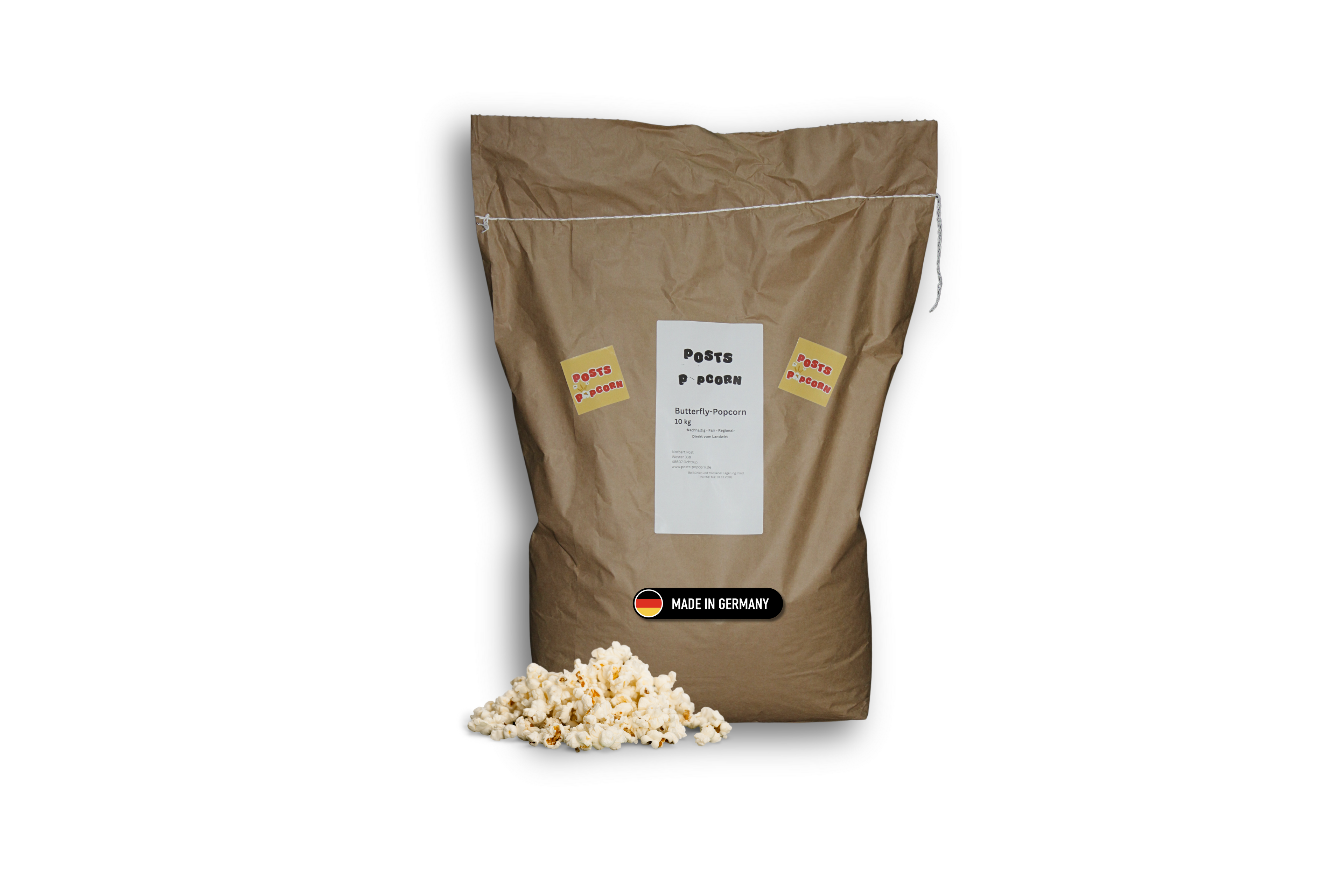 Butterfly Popcornmais 10 kg aus Deutschland - Direkt vom Bauernhof